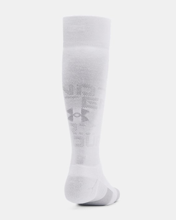 Unisex UA High Rise Over-The-Calf Socks in White image number 2